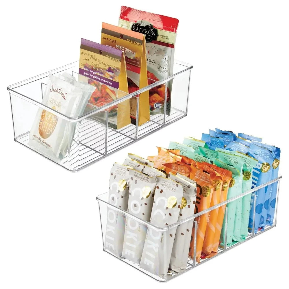 Grids Drawer Box Clear Large Capacity Fridge Storage