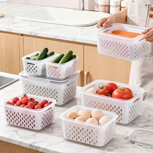 4pcs/Set Leak-Proof Food Storage Containers-Airtight Stackable