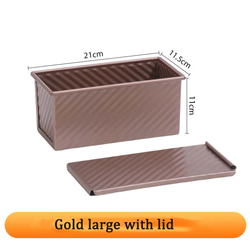 Rectangle Loaf Pan Baking Toast Pullman Box Tray