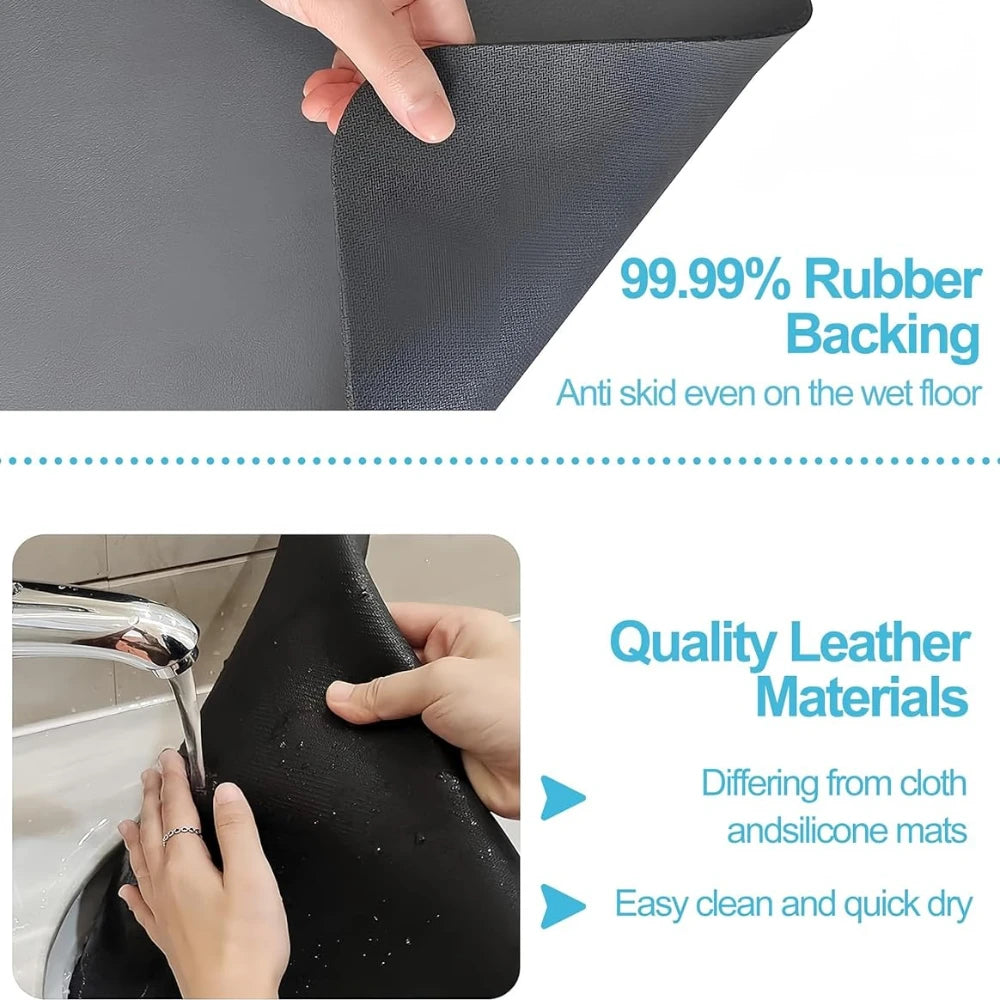 Countertop Dish Drying Mat Absorbent Drain Mat Non
