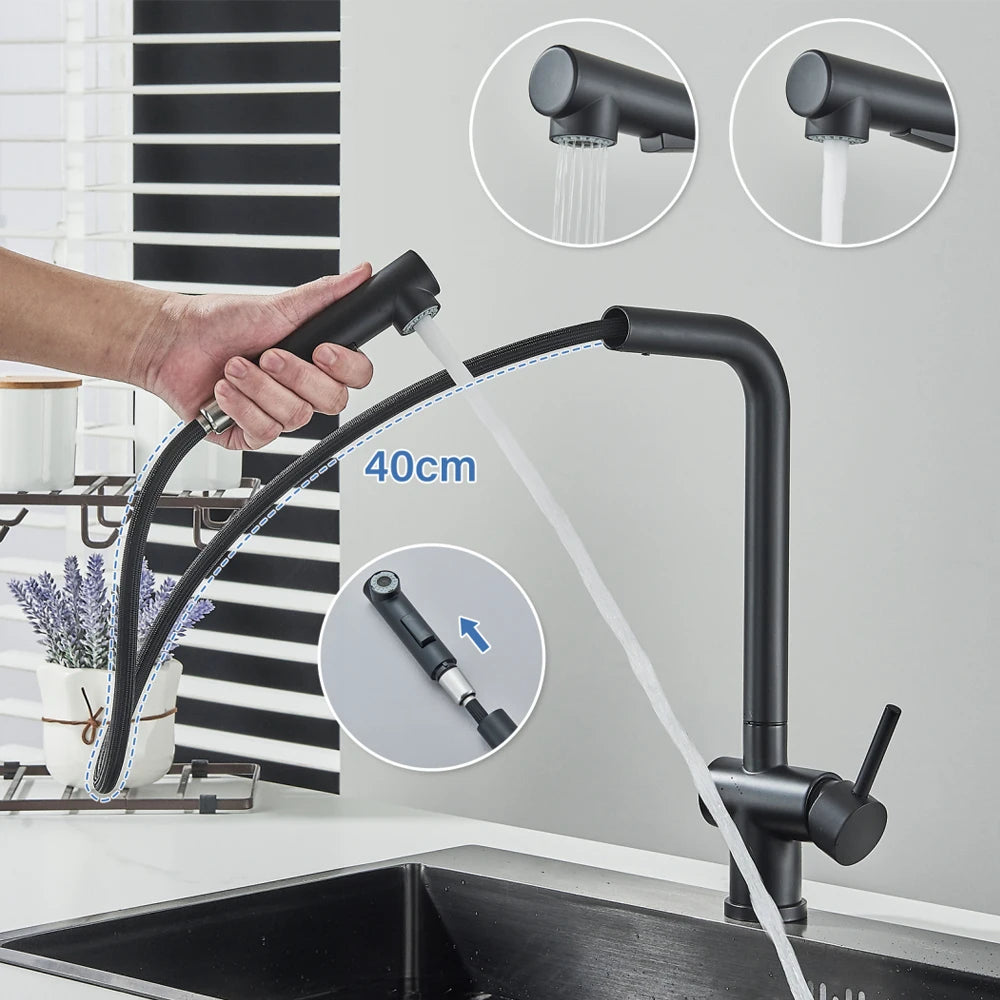 Pull Out Sink Faucet High Pressure Two Model