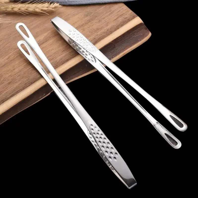 1pc 304 Stainless Steel Food Tongs Long Handle