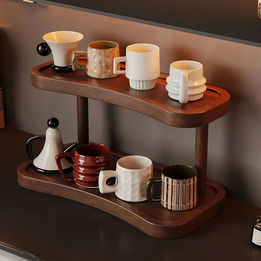Countertop Water Cup Organizer Cabinet Cup Storage Rack