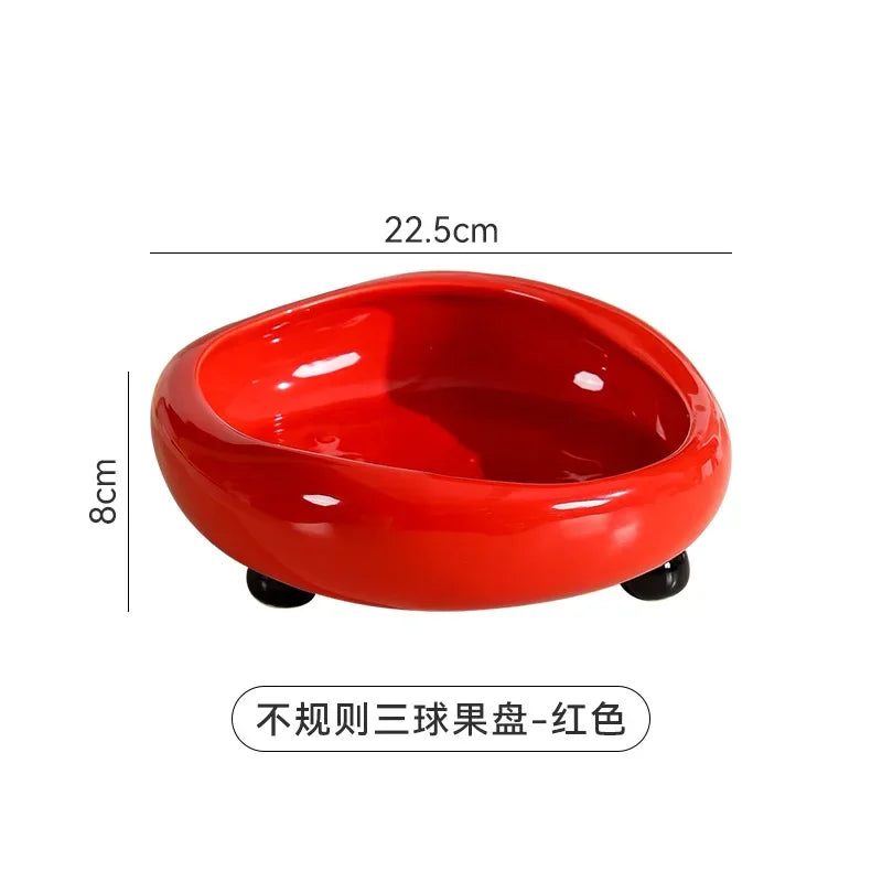 Ceramic Fruit Bowl Salad Bowl Fruit Basket Candy