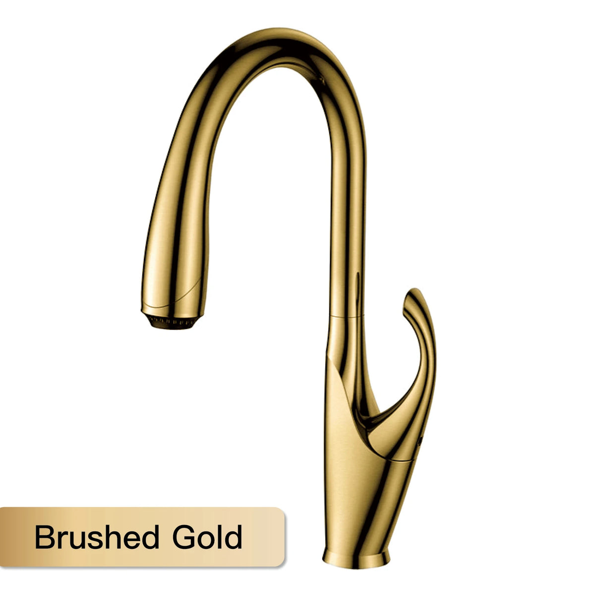 High End Touch Black Faucet Brass Pull Out