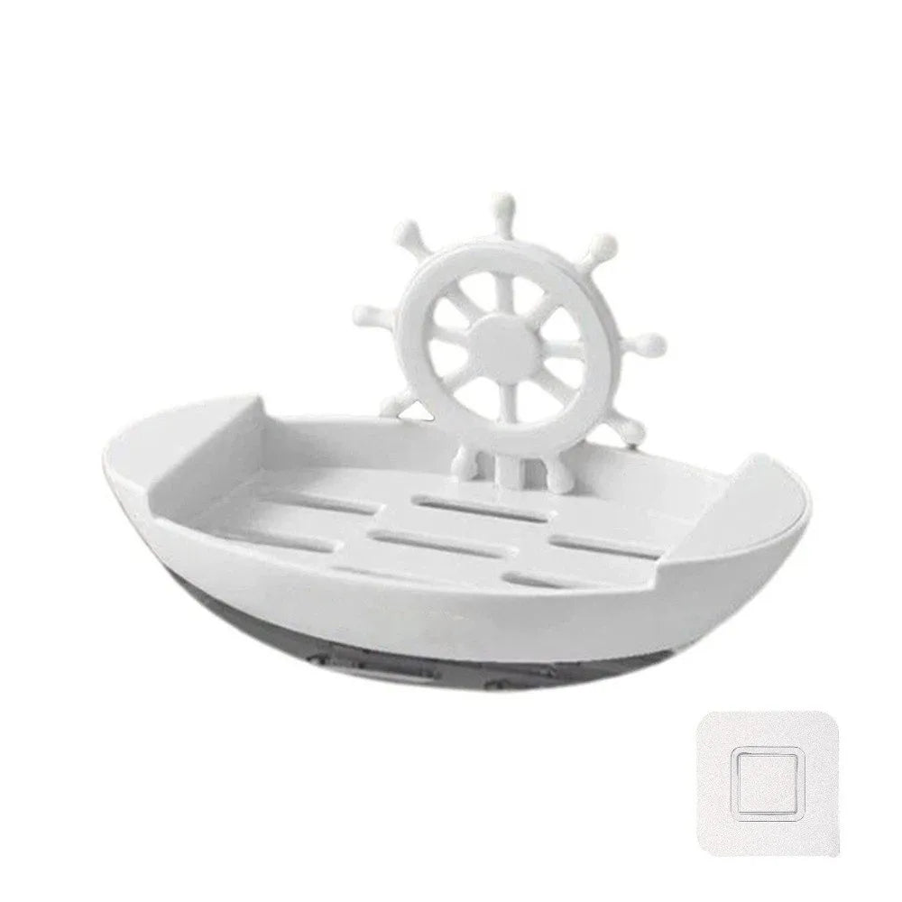 Decor Drainage Boat-Shaped Soap Dish Innovative Soap Holder