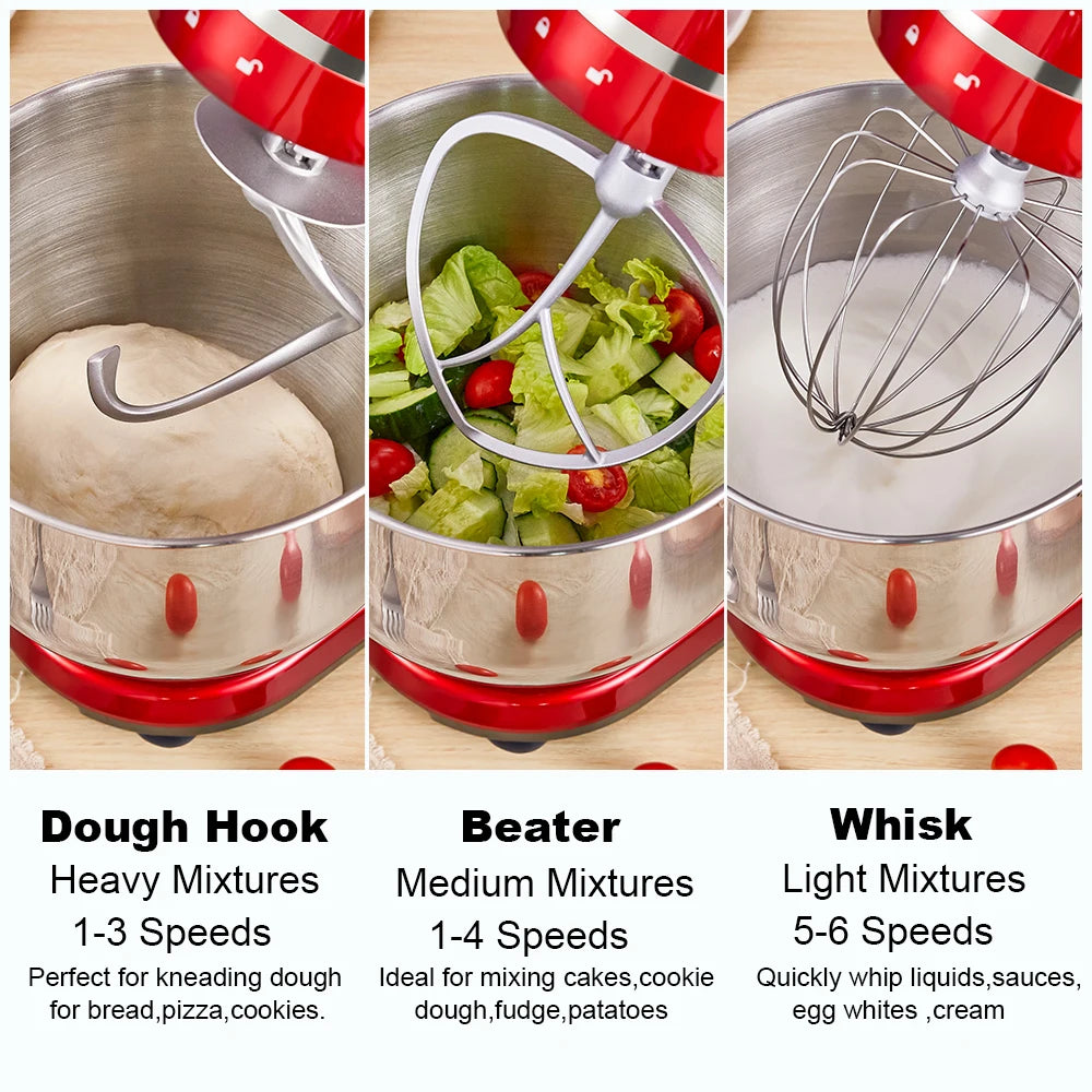 Biolomix Food Stand Mixer Blender Quiet Motor Cream