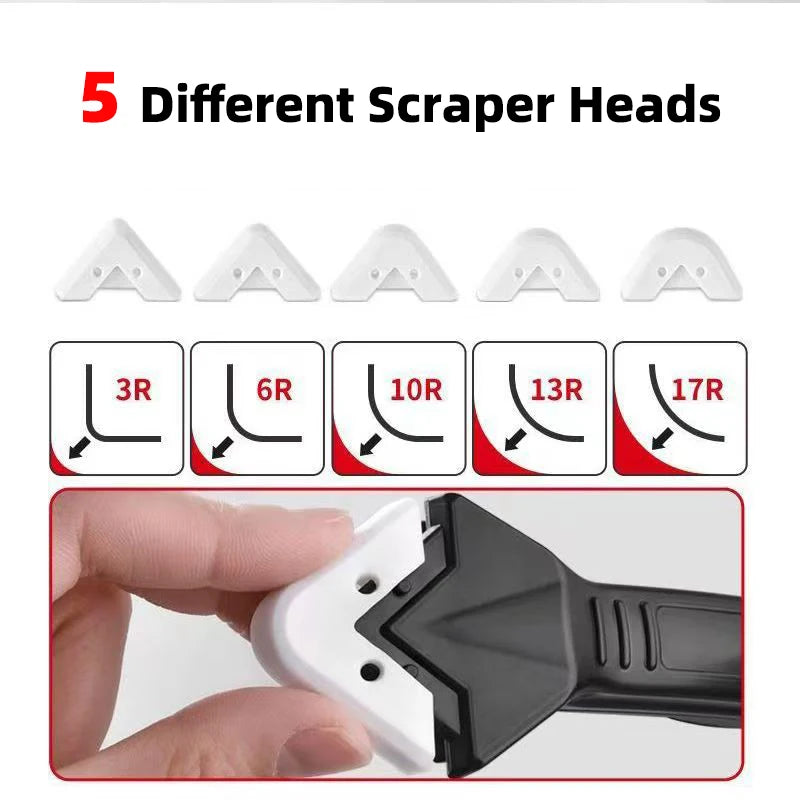 Silicone Scraper Squeegee Glue Remover Knife Caulking Angle