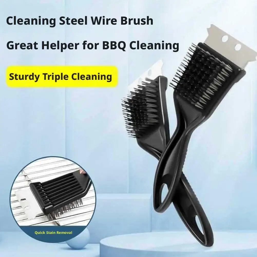 Outdoor Grill Brush Scraper Barbecue Grill Cleaning Brush