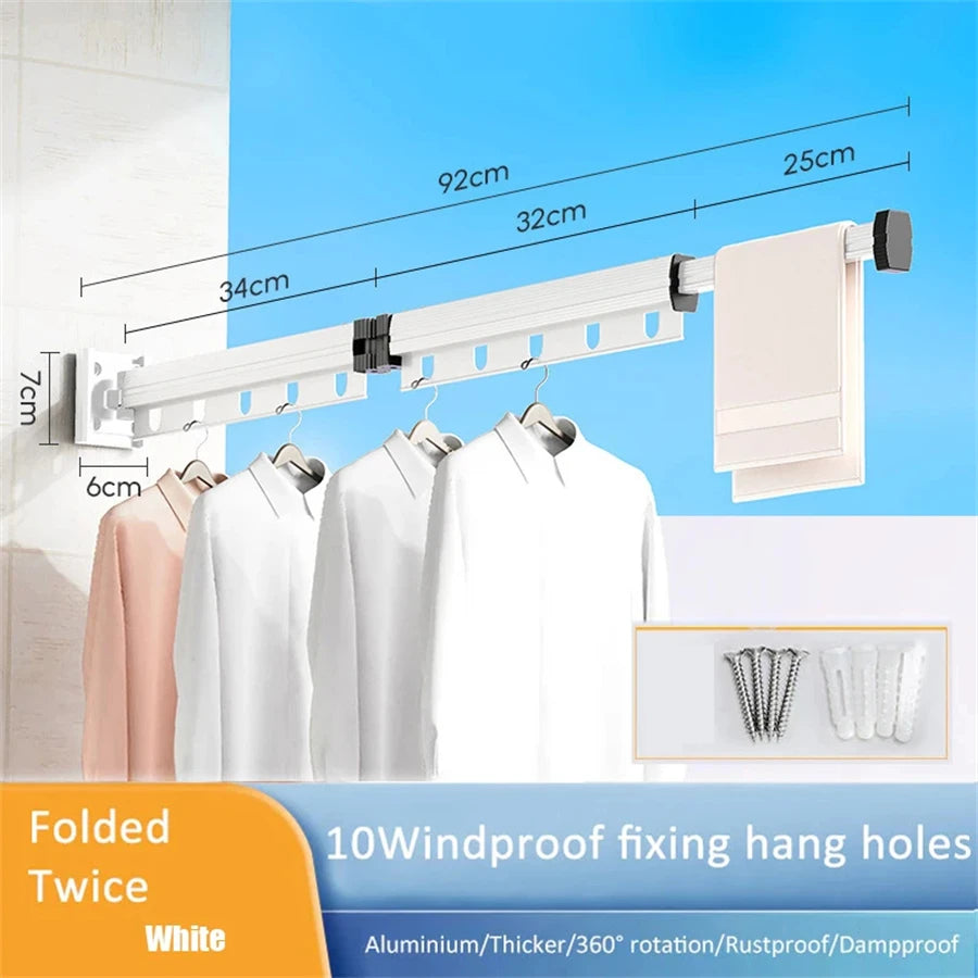 No Punching Folding Clothes Dryer Wall Mounted Drying