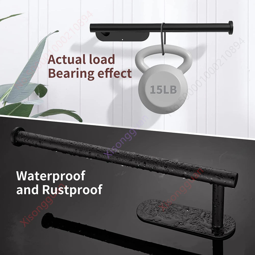 1/2pcs Paper Towel Holder Toilet Paper Holder Adhesive