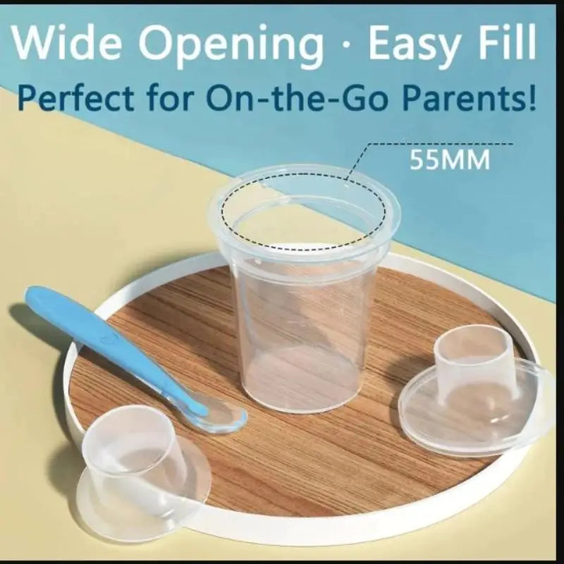 -1set 80ml Baby Milk Powder Dispenser Baby Food