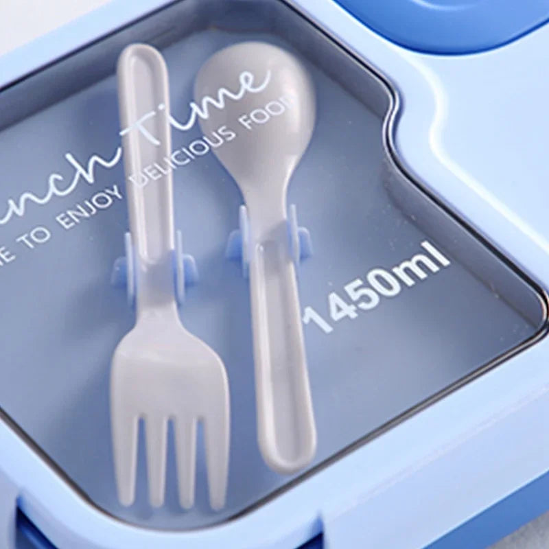 Lunch Box Office Bento Box Fork Spoon Microwave