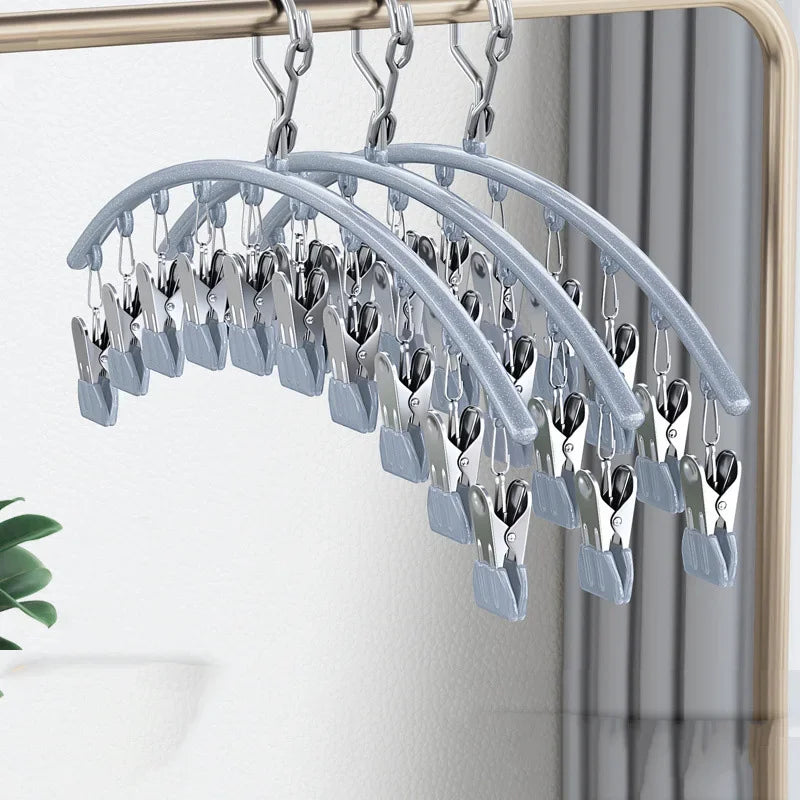 Windproof Plastic Laundry Drying Rack Clips Indoor Outdoor