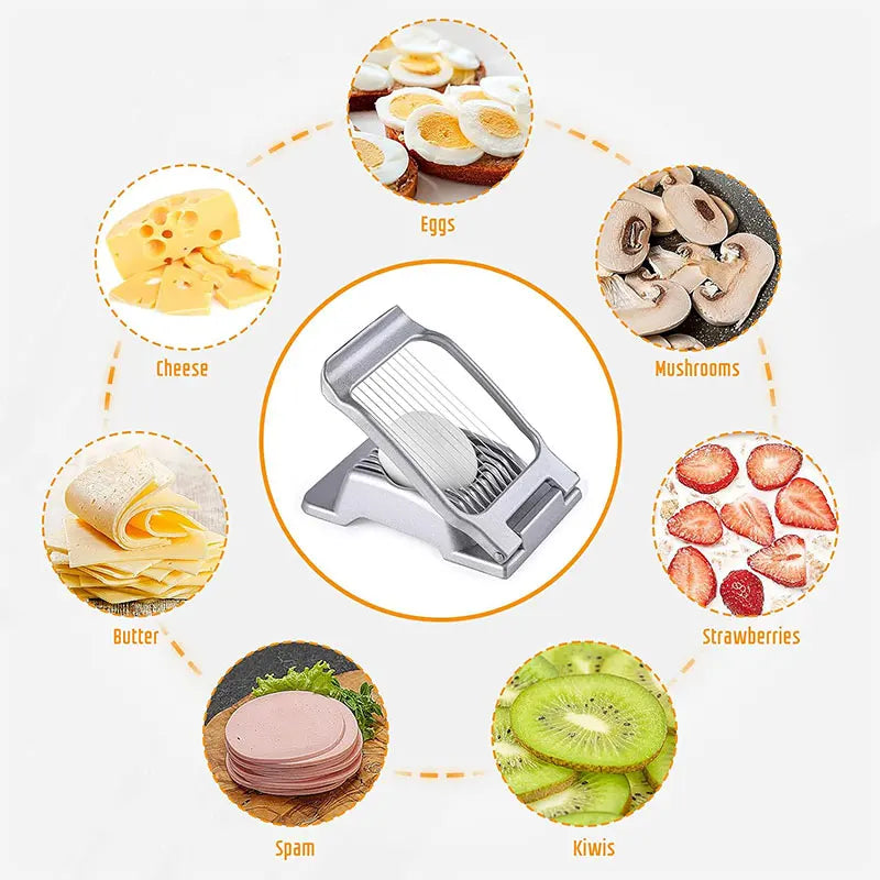 Heavy Duty Aluminium Egg Slicer Hard Boiled Eggs