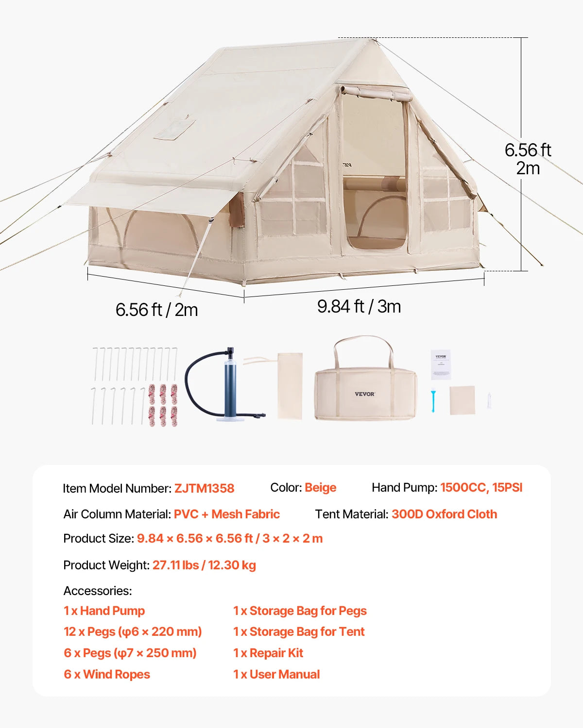 Succebuy Inflatable Tents Camp Easy Setup Blow Up