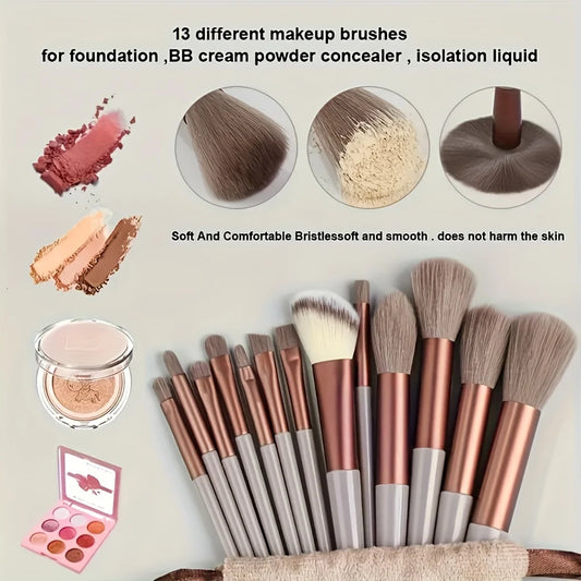 13pcs Makeup Brush Brushes Cosmetic Makeup Sponge Makeup
