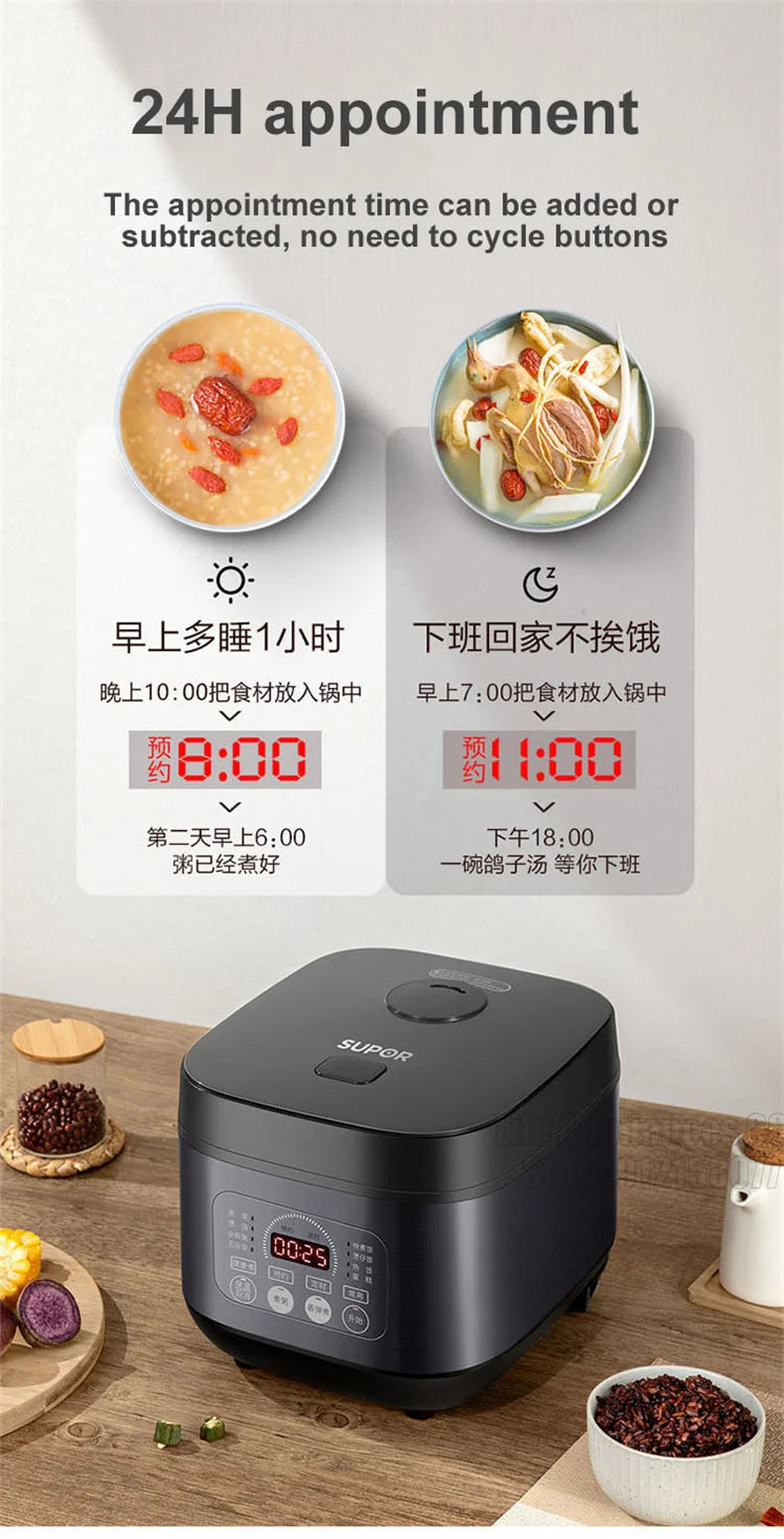Supor 3l-5l Electric Rice Cooker Smart Soup Rice
