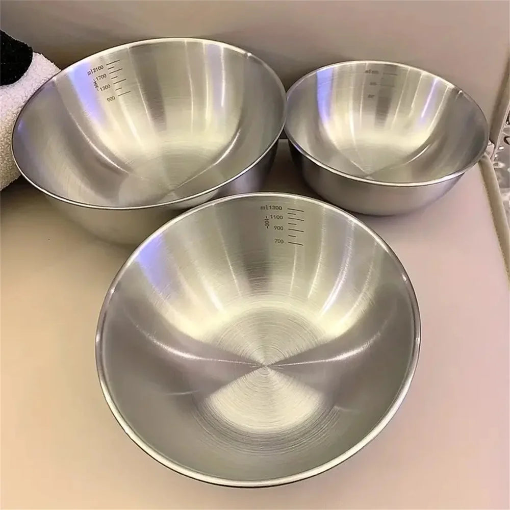 1-3 Stainless Steel Bowl Scale Cooking Baking Food