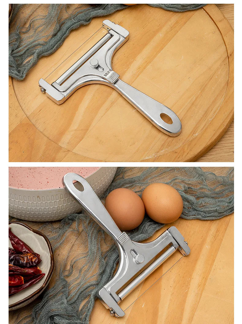 Adjustable Stainless Steel Cheese Slicer Grater Knife Slicing