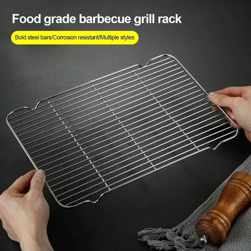 Stainless Steel Cooling Rack Non-Stick Silver Bbq Tray