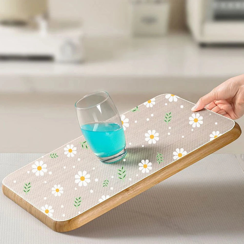 Daisy Flower Cabinet Mat Reusable Drawer Mat Dining