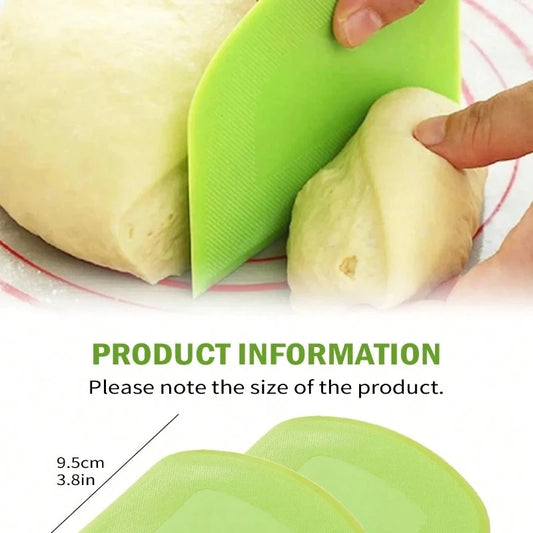2pcs Dough Scraper Bowl Food-Safe Plastic Dough Cutter