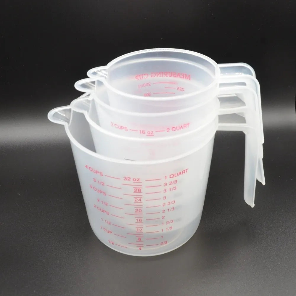Cup Marking Clear Plastic Measuring Cup Spout Handles