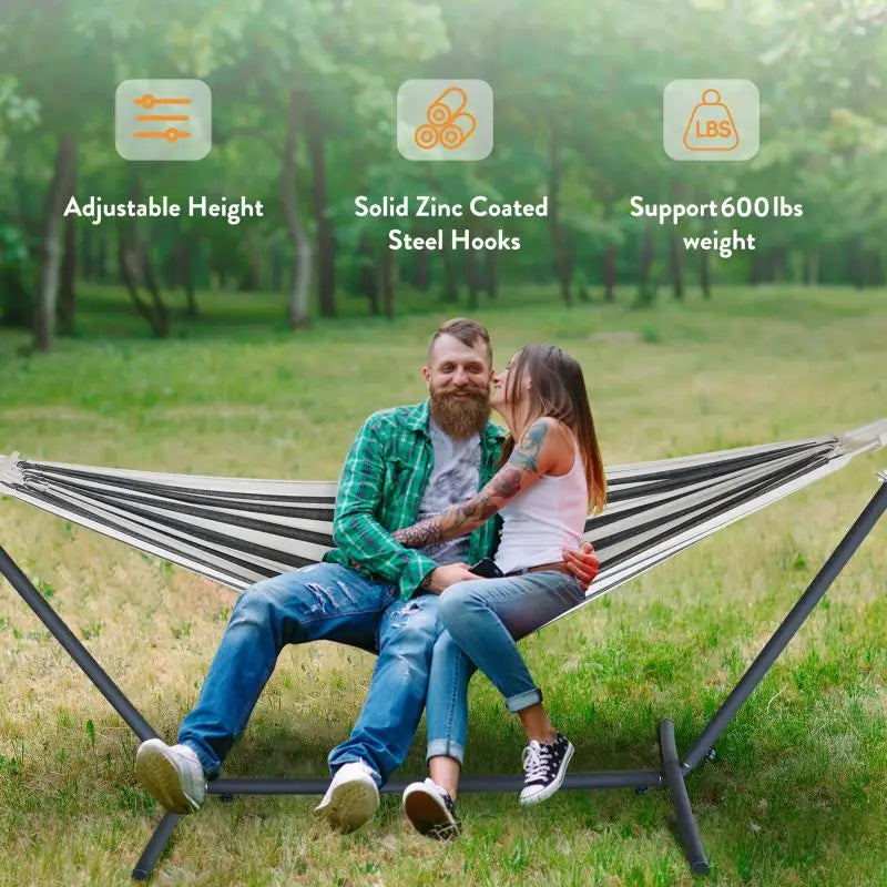 Gyroor Hammock Adjustable Stand- Stylish Hammock Bed W/Storage