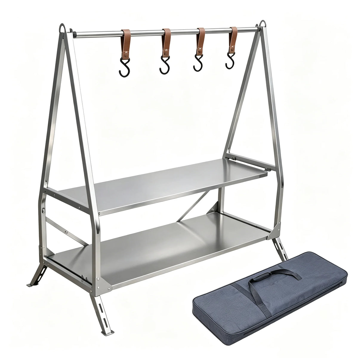 Outdoor Camping Storage Shelf Folding Shelf Storage Rack