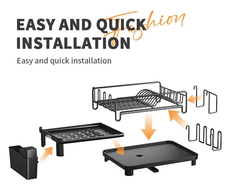 Dish Drying Rack Dish Rack Drainboard Expandable Dish
