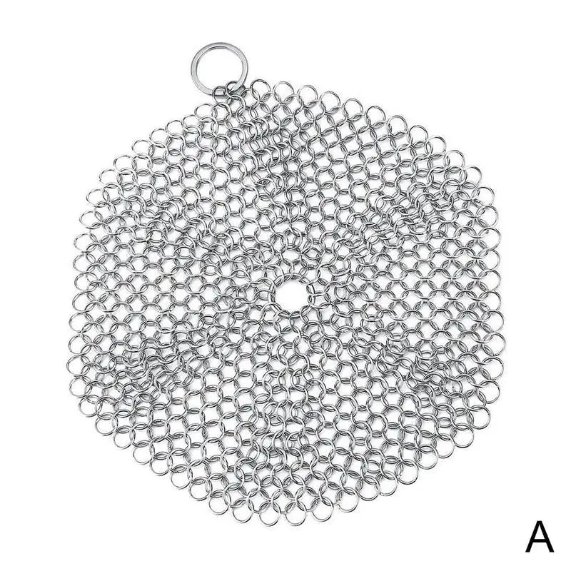 Cleaning Ring Stainless Steel Cleaner Chainmail Scrubber Brush