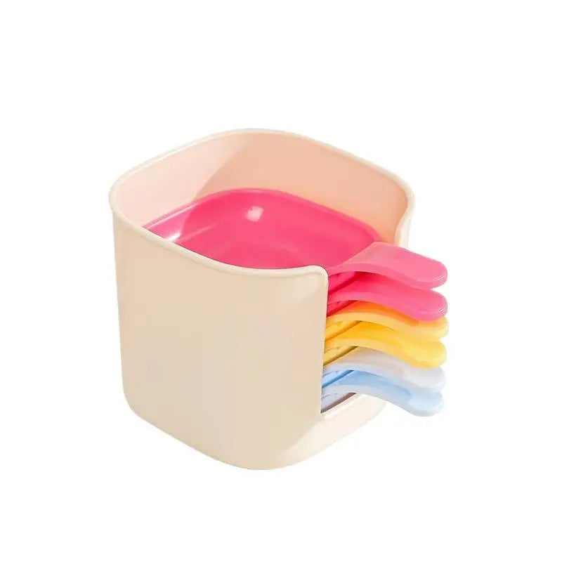 7pcs/Set Colorful Sauce Dish Stacked Storage Box Sauce
