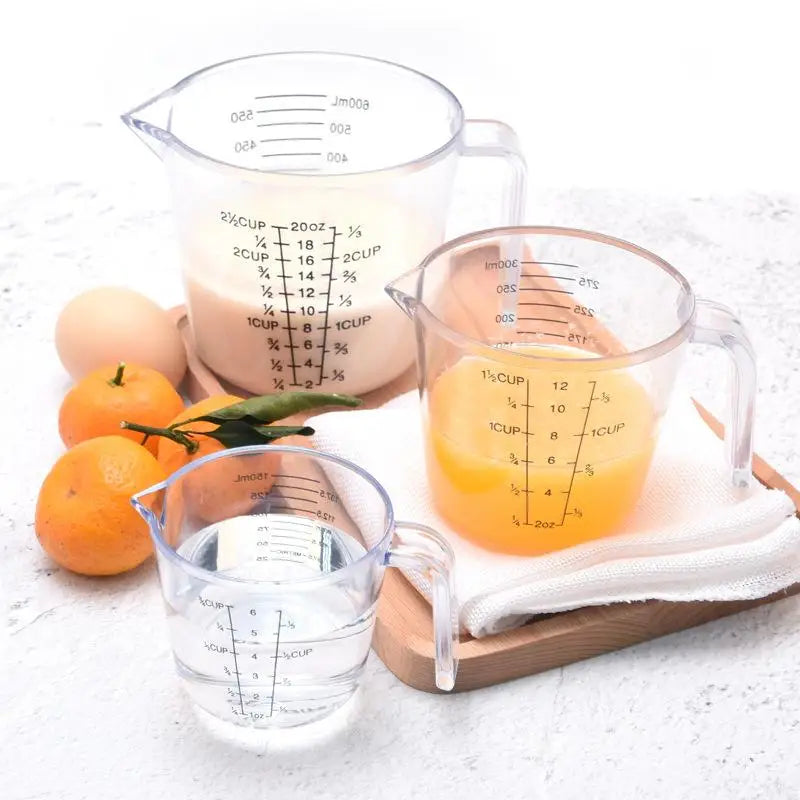 150/300/600/1000ml Baking Liquid Measuring Cups Scale Cup Plastic