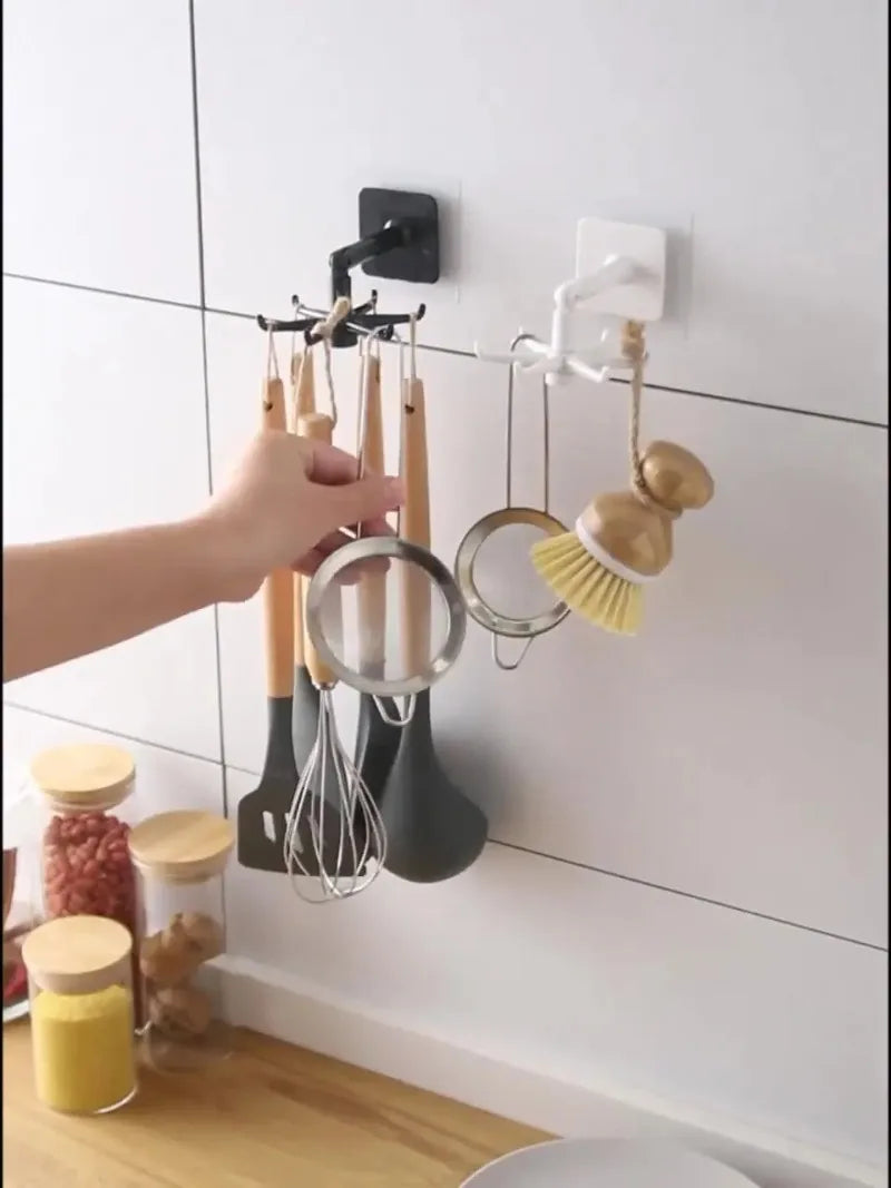 Organizer Swivel Hooks Creative Hooks Hole-Free Explosion