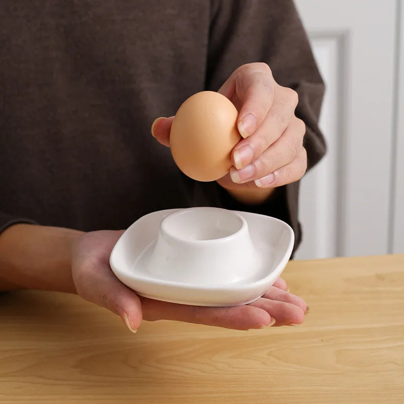 1pcs Creative Anti-Scald Egg Holder Ceramic Egg Holder