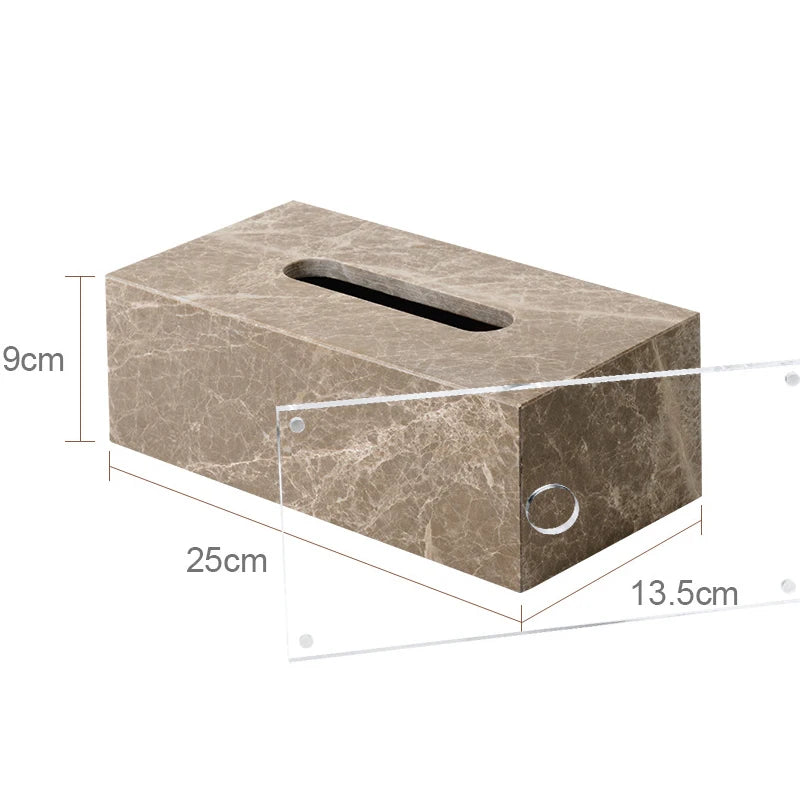 Emperador Light Natural Marble Bathroom Soap Dish Soap