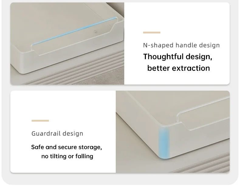 Pull Out Organizer Slide Rails Drawer Type Storage