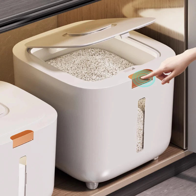 Food Grade Rice Dispenser Cereal Container Storage Moisture-Proof