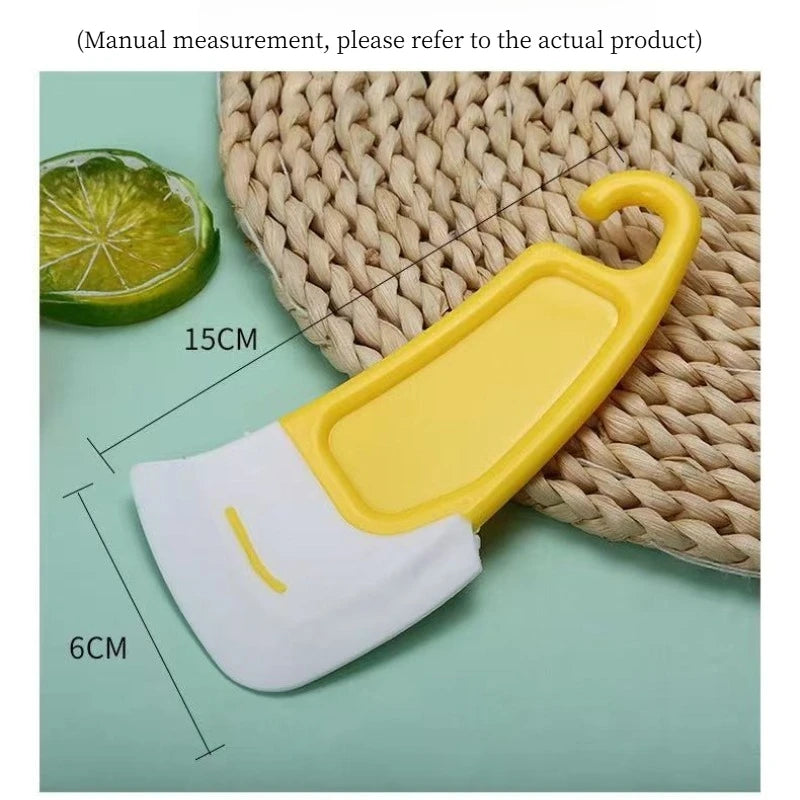 Cleaning Silicone Spatula Scraper Soft Blade Scraper Brush