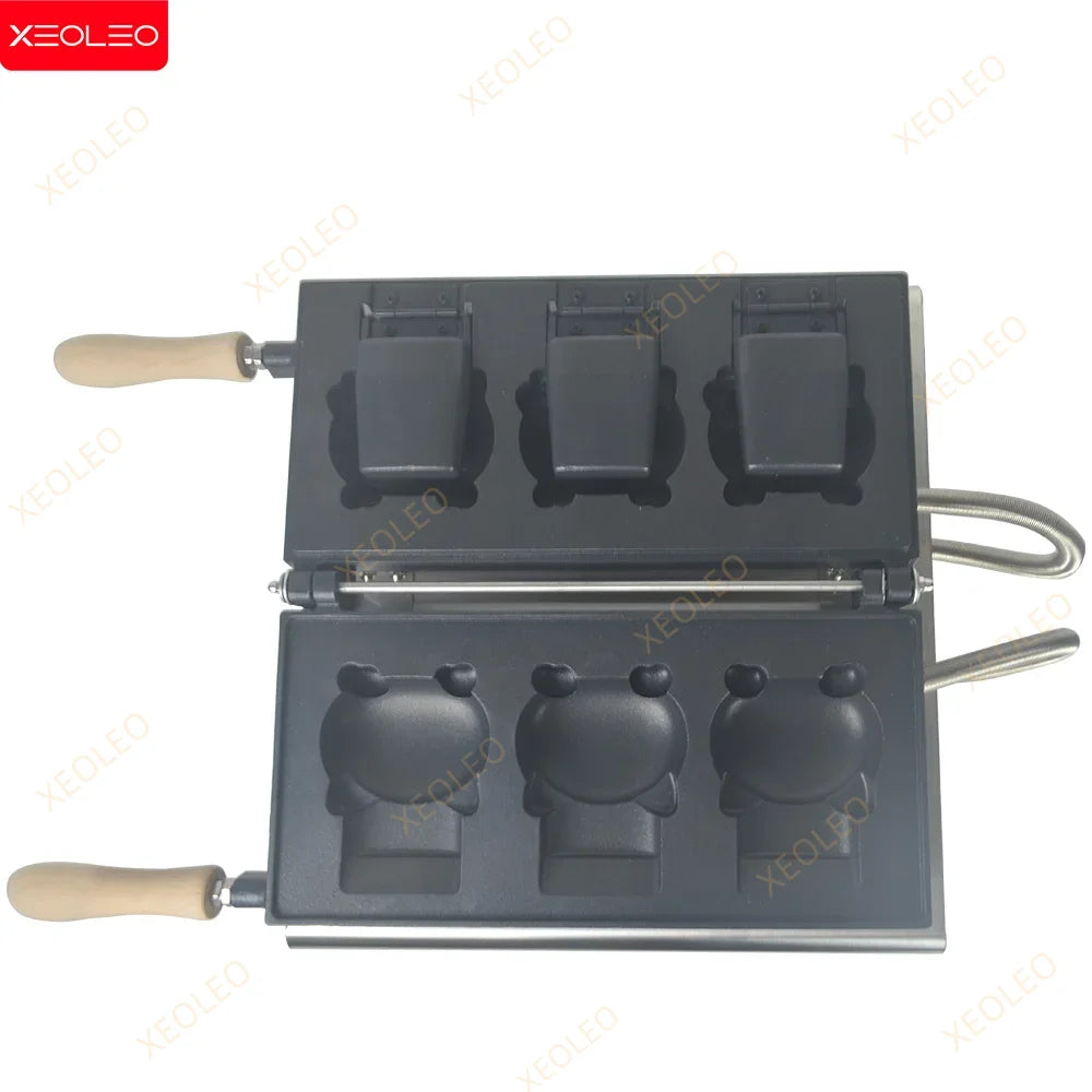Xeoleo Electric Cartoon Kitty Cat Waffle Machine 1800w
