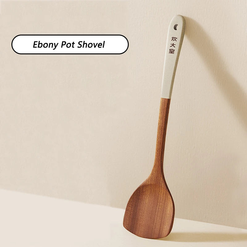 Cooker King Ebony Wood Spatula Non Stick Pan
