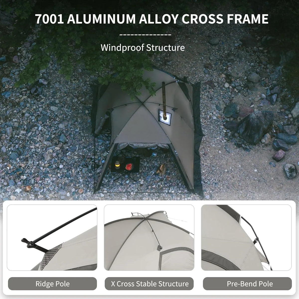 Naturehike Massif Tent Stove Jack Waterproof Windproof Season