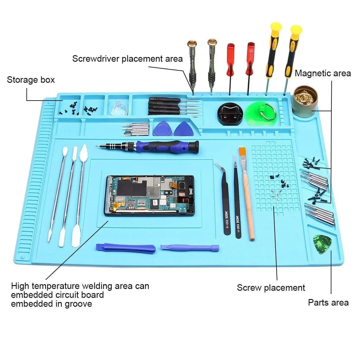 Digital Equipment Repair Remove Silicone Workbench Mobile Phone