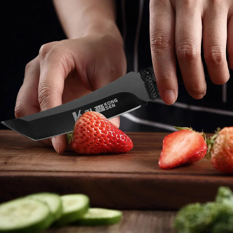 Stainless Steel Chef Knife Professional Boning Cleaver Wood