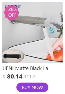 Jieni Rose Gold Faucet 360 Swivel 3-Way Brass