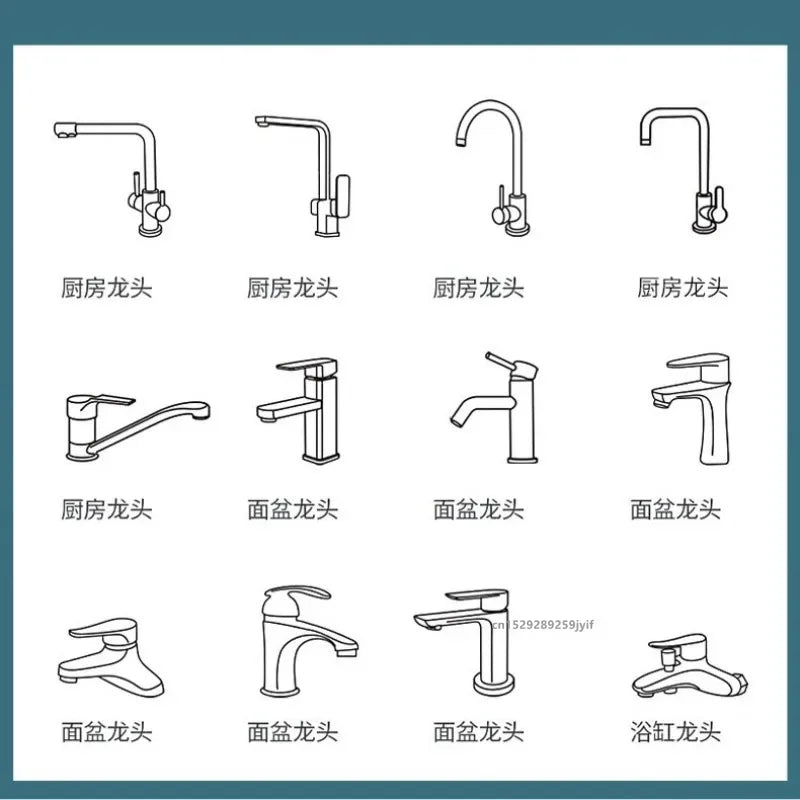 1pc 1080 Swivel Stainless Steel Faucet Extender Universal
