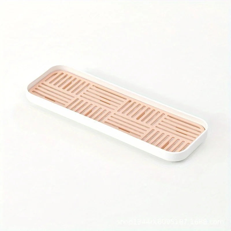 Sink Organizer Drain Tray Sponge Holder Cutlery Drainer