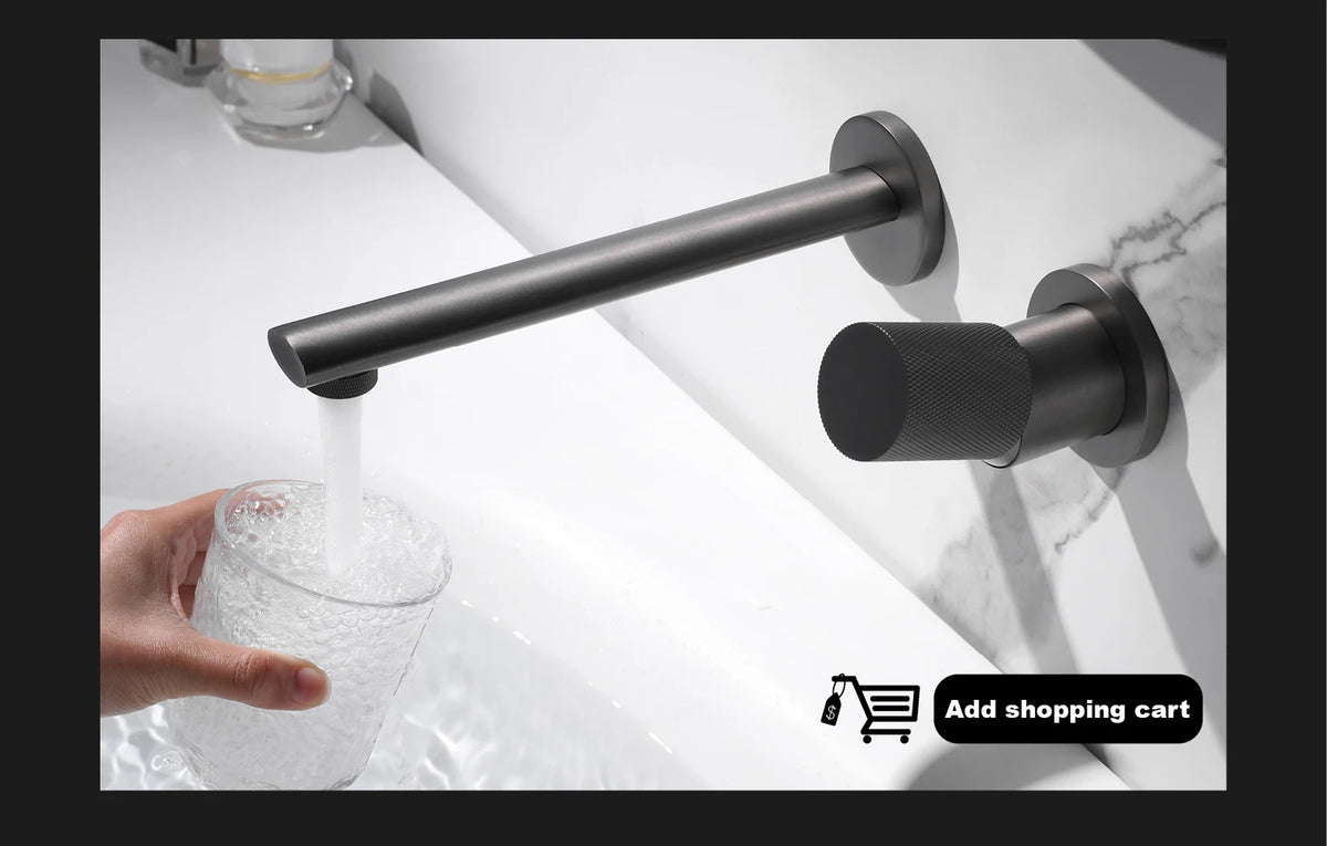 High End Touch Black Faucet Brass Pull Out