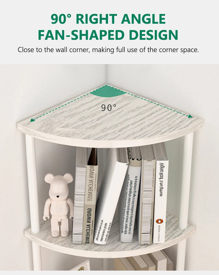 Multi-Layer Storage Rack Wall Corner Shelf Living